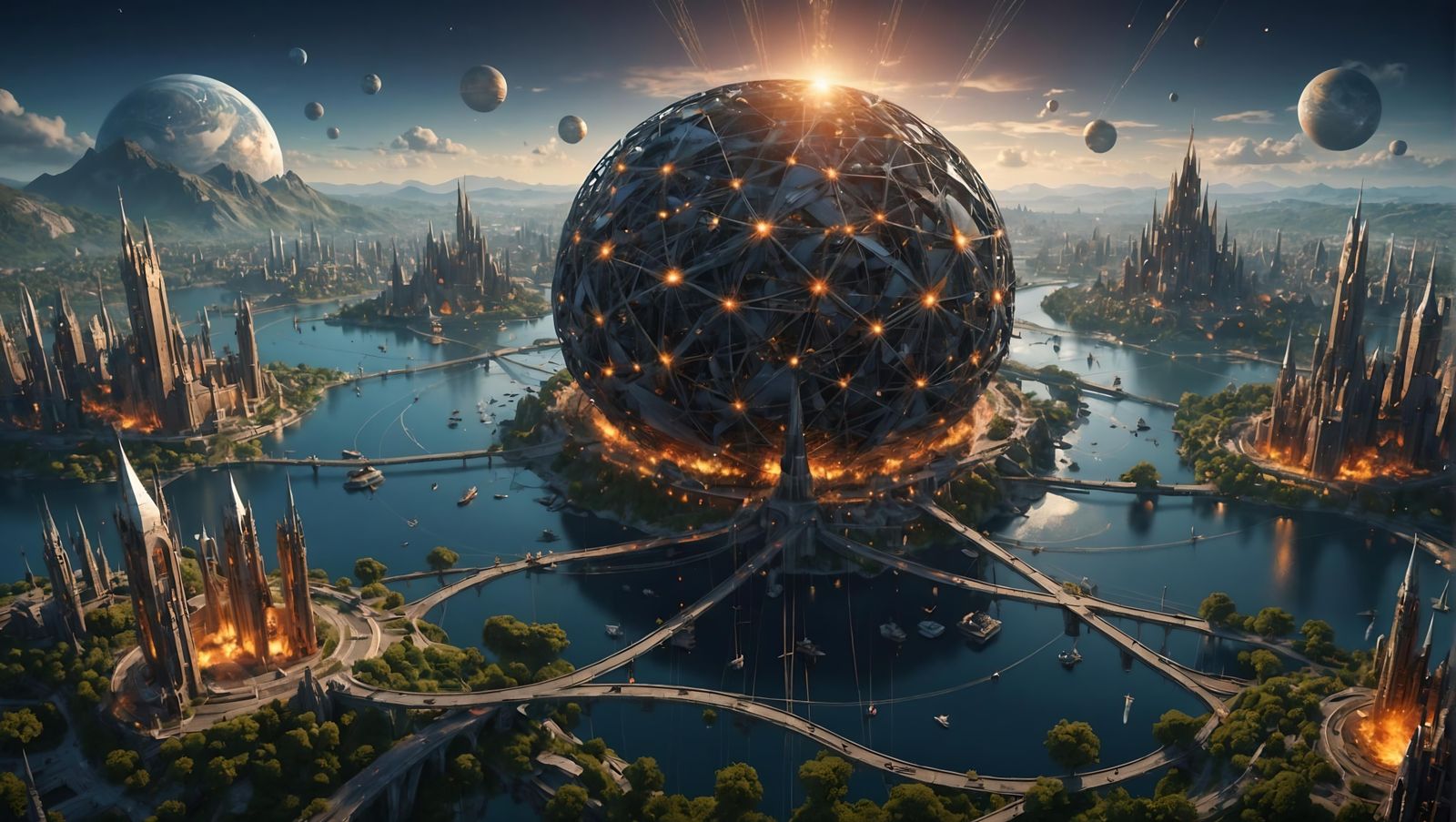 image that represents the Internet being a complex network that works physically, through public telecommunications ...  by @Ferrosky