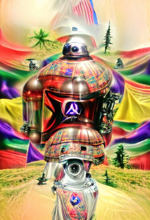 Anarcho-socialist Astromech Droid in dream space core style ...