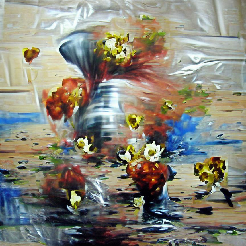 Smash the Vase. AI Generated Artwork NightCafe Creator
