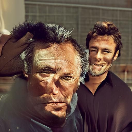 Richard Burton and Clint Eastwood