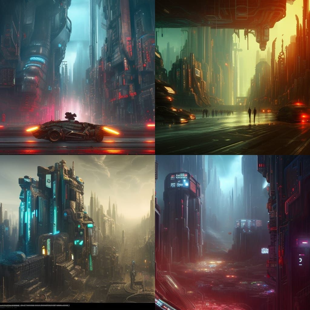 Cyberpunk, monster, detailed matte painting, deep color, fan...