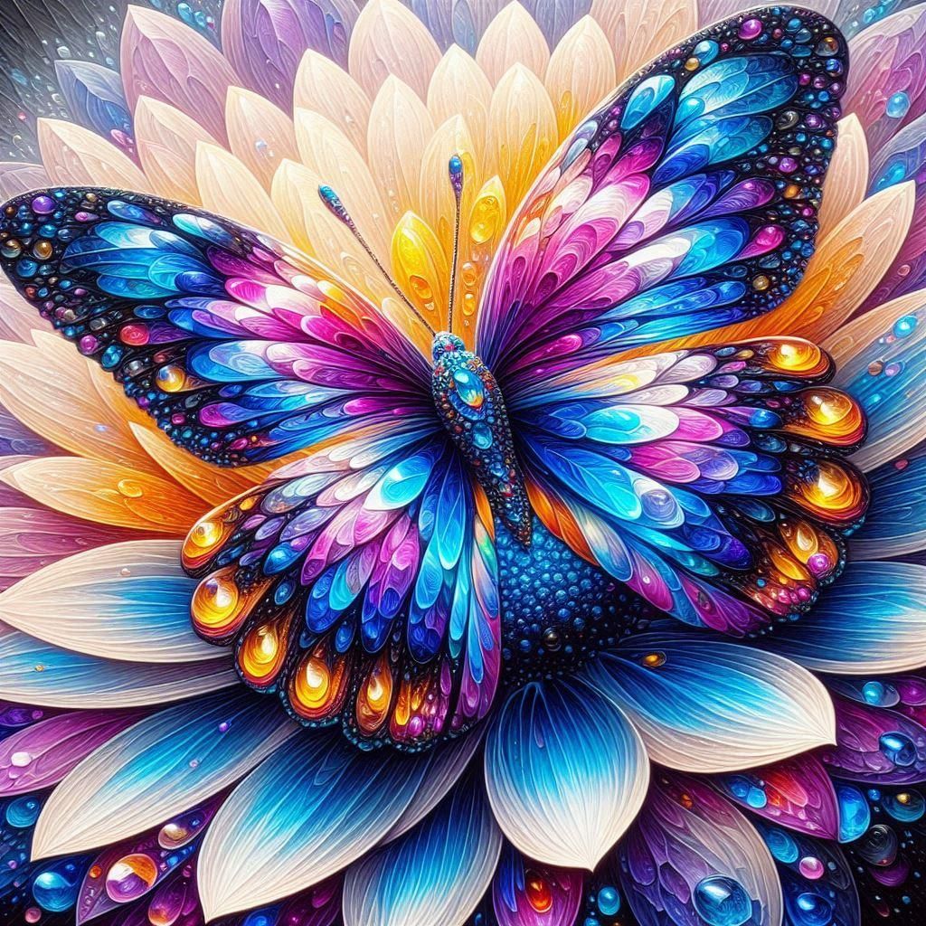 Butterfly on Flowers