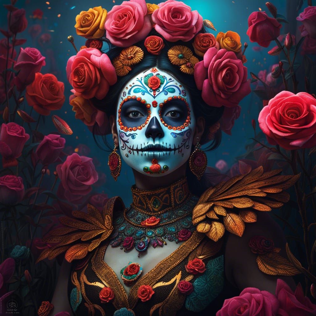 Santa Muerte - AI Generated Artwork - NightCafe Creator