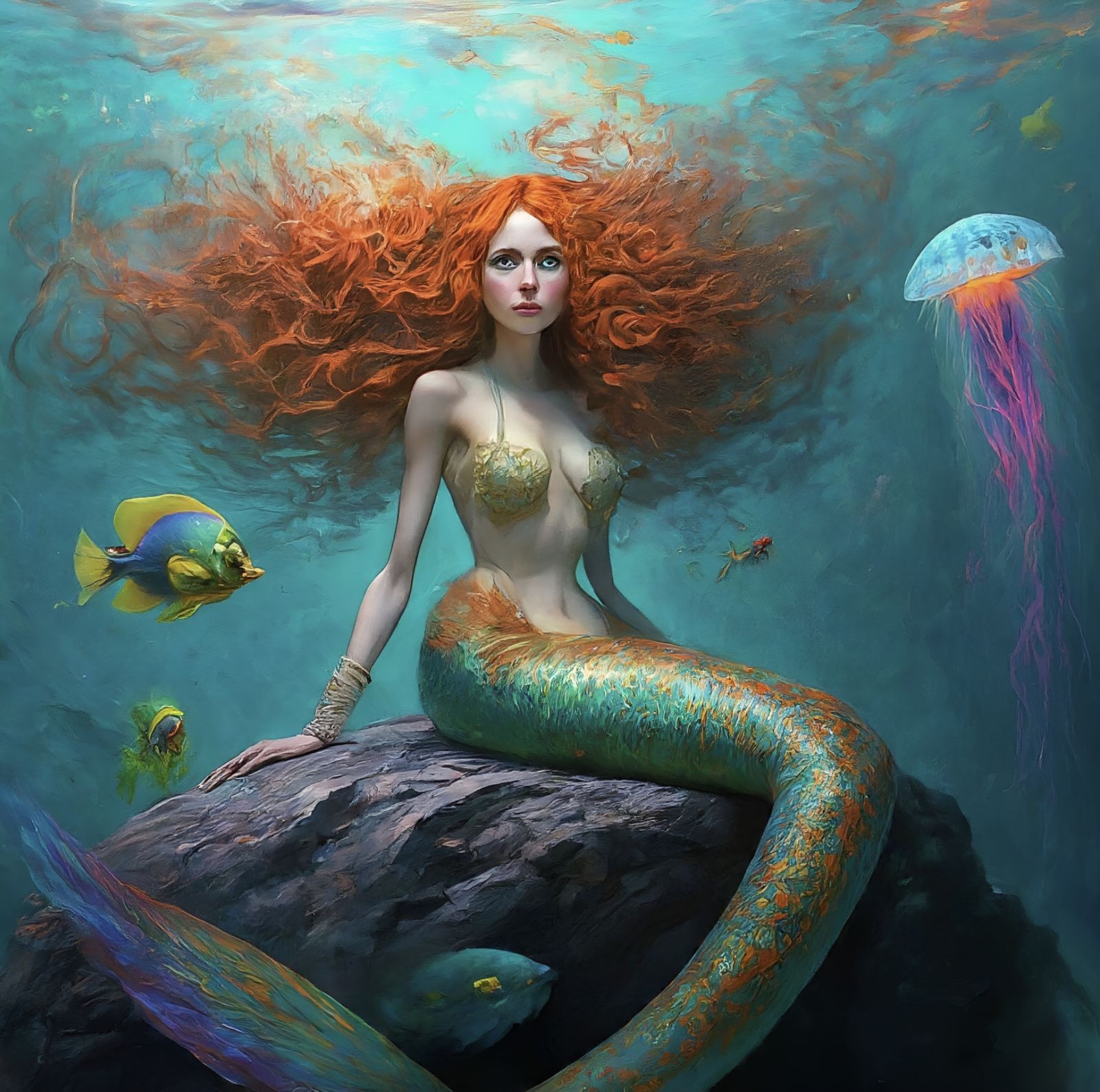 Redhair mermaid II