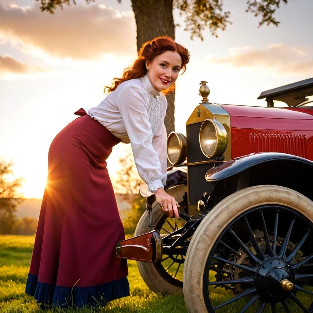 Radiant 1910s English Lady Portrait