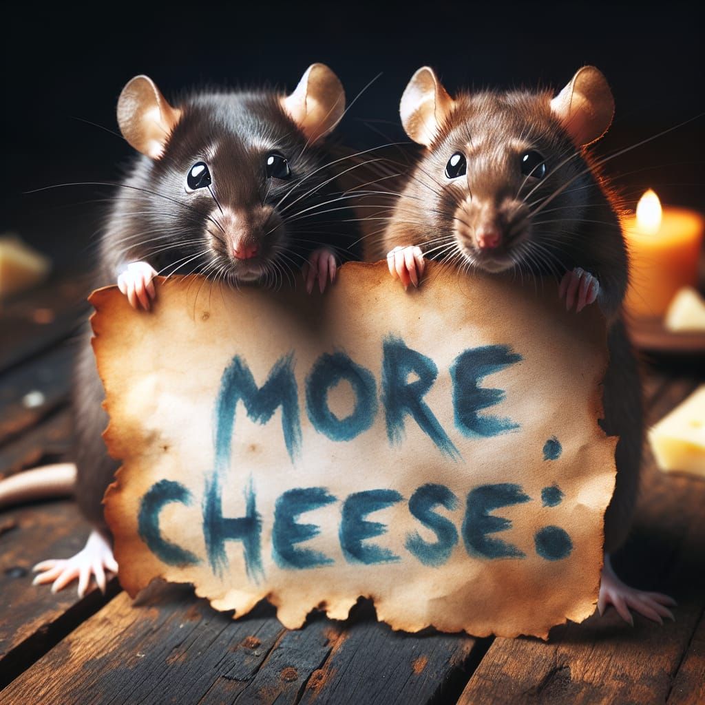 Look!….I’ve already told the mice…..NO! - AI Generated Artwork ...