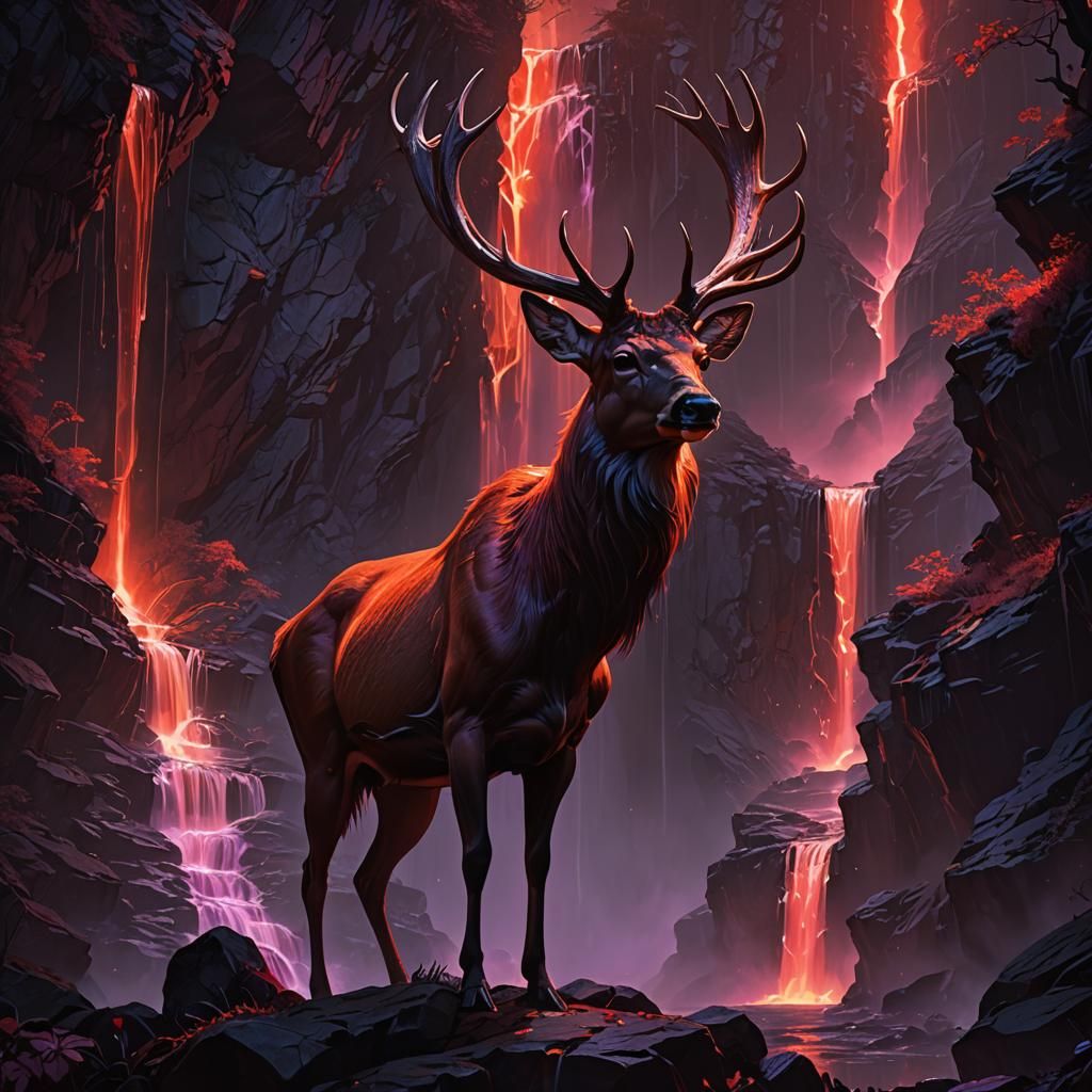 the majestic deer of blood valley  by @thane of fyfe