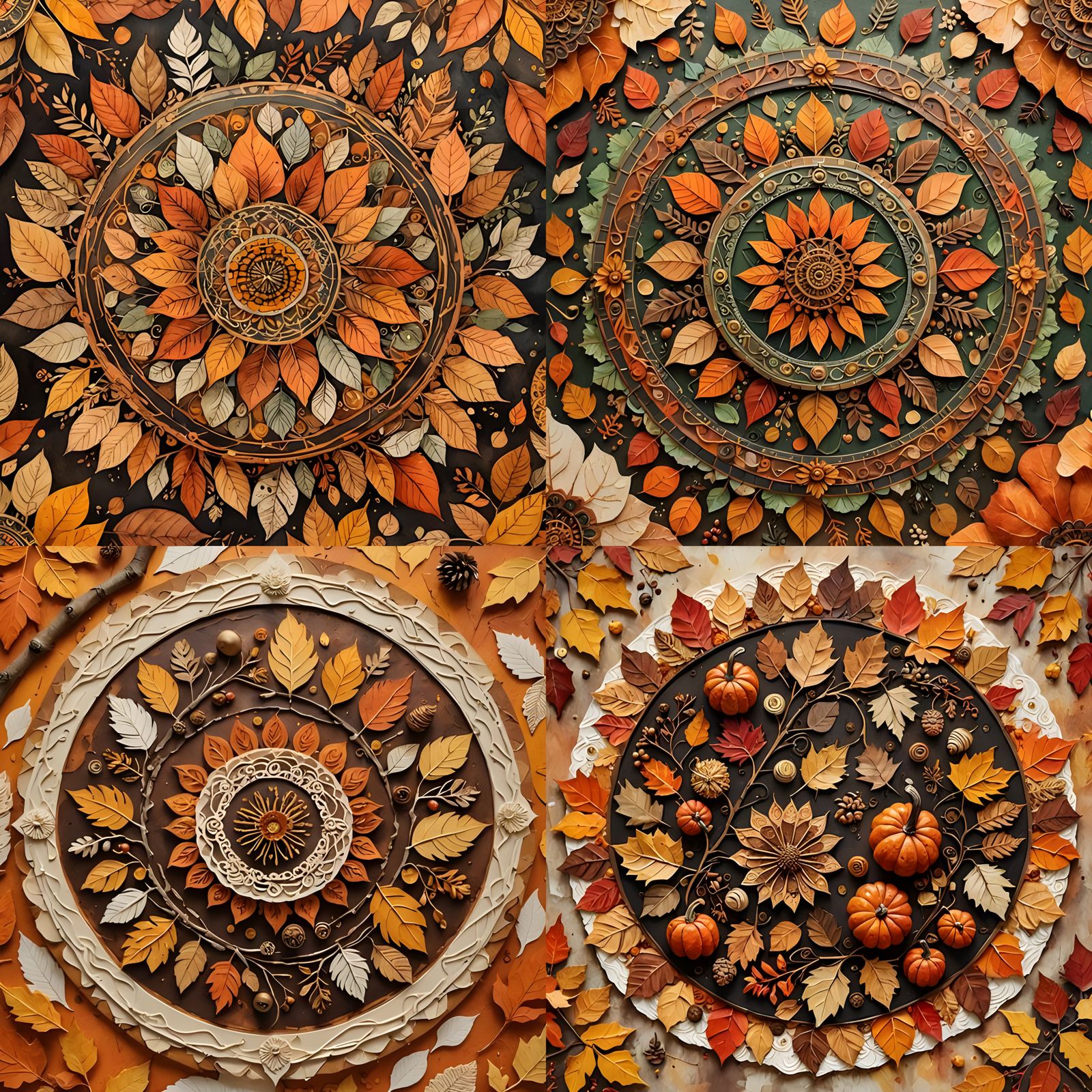 Autumn Collage Series - 1