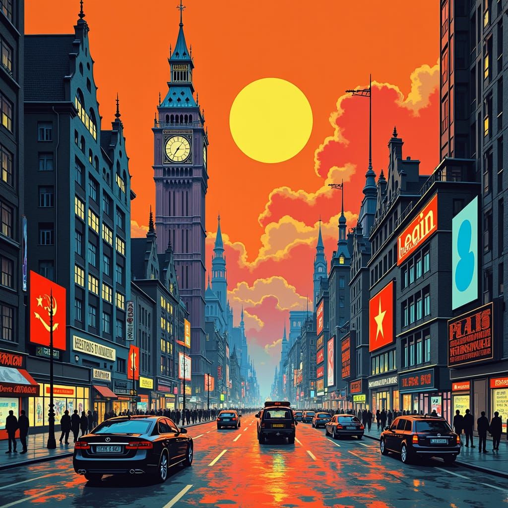 Welcome to Soviet Britain Londonesque Brit Pop Art in 2024 -...