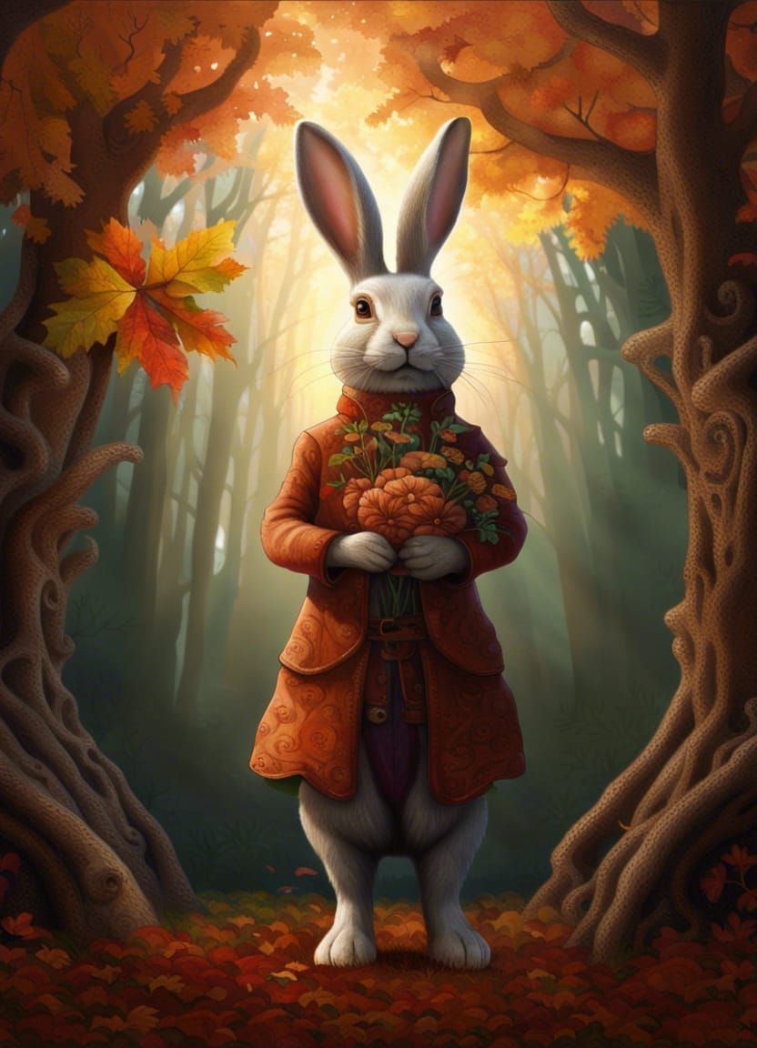 Autumn rabbit.