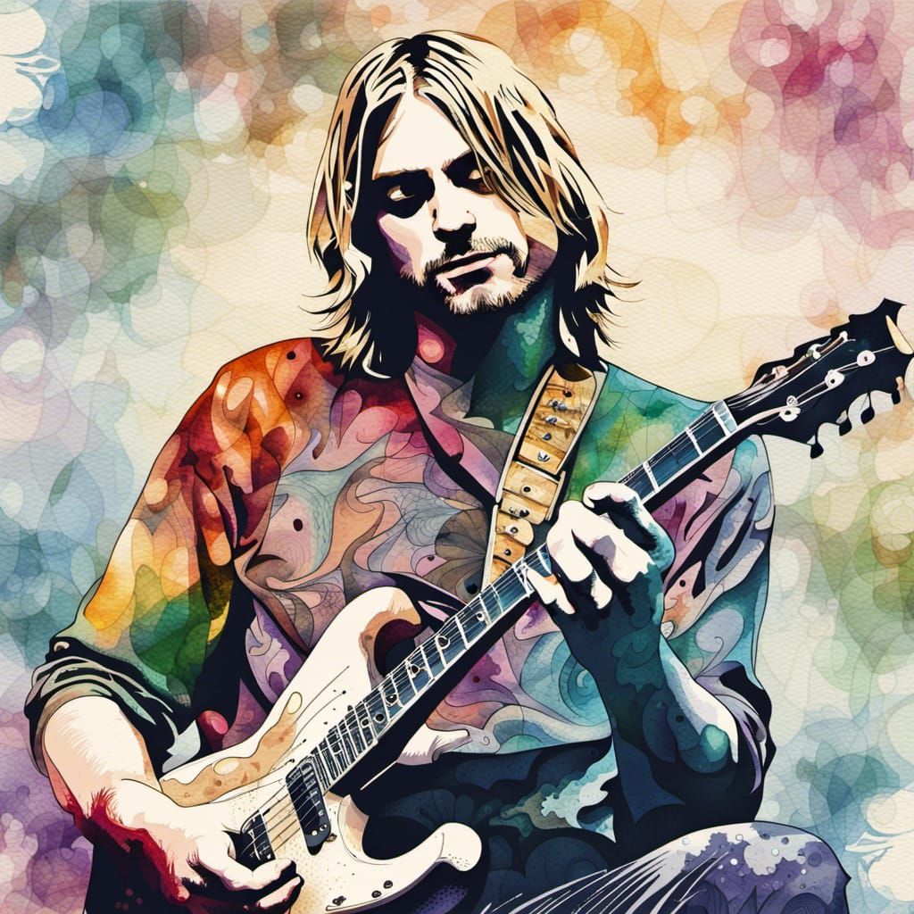 Curt Cobain - AI Generated Artwork - NightCafe Creator