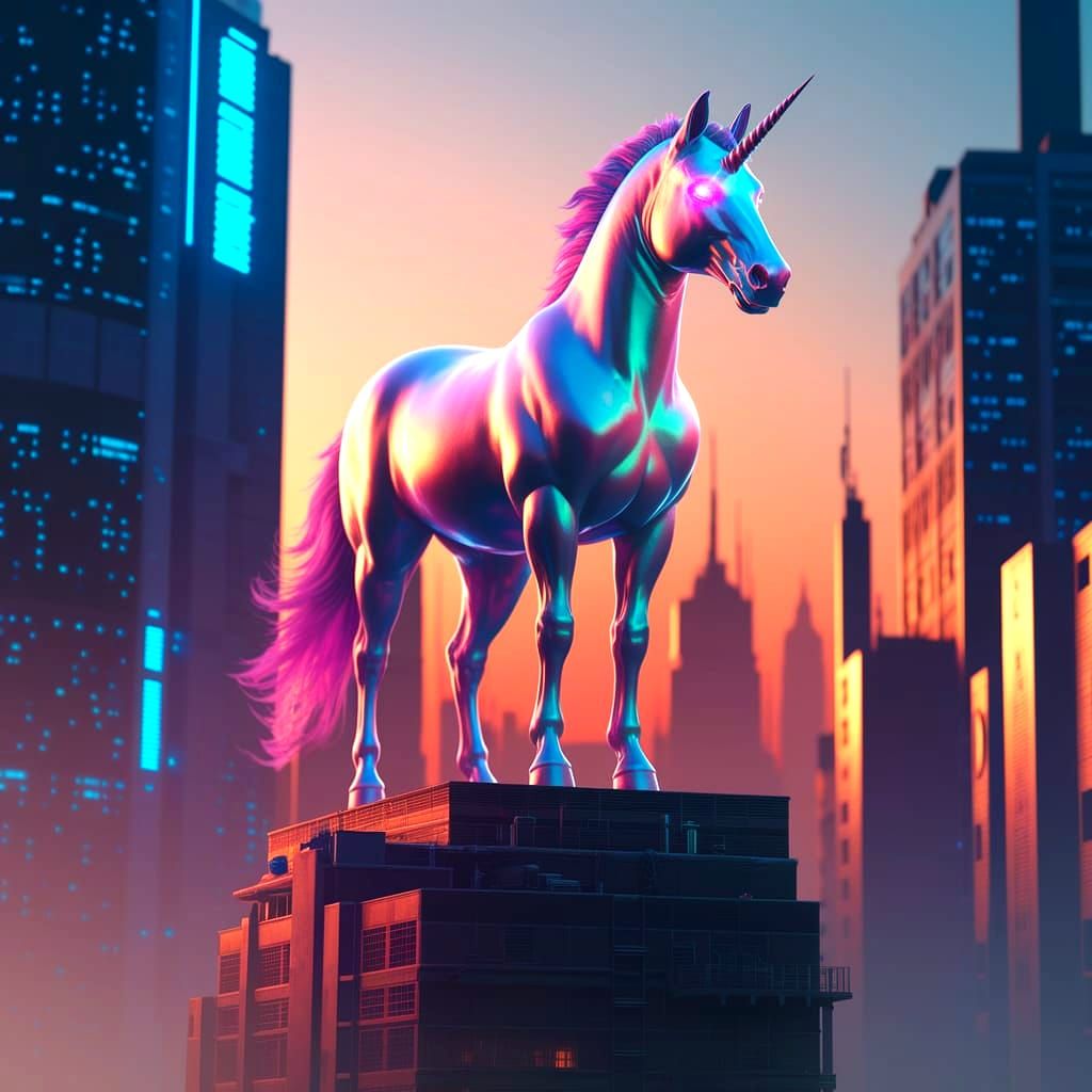The Cyberpunk Unicorn Dreams.