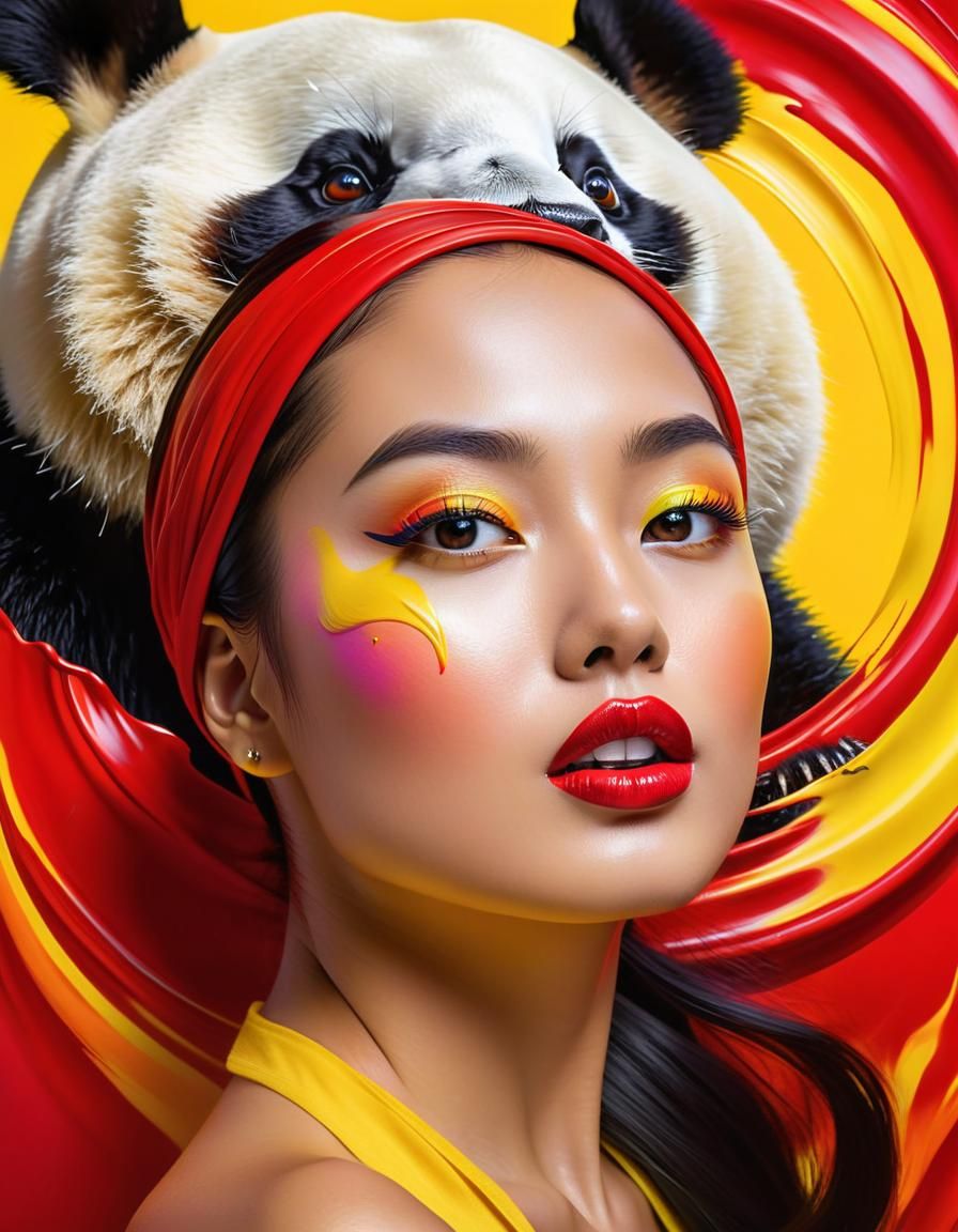 Panda woman