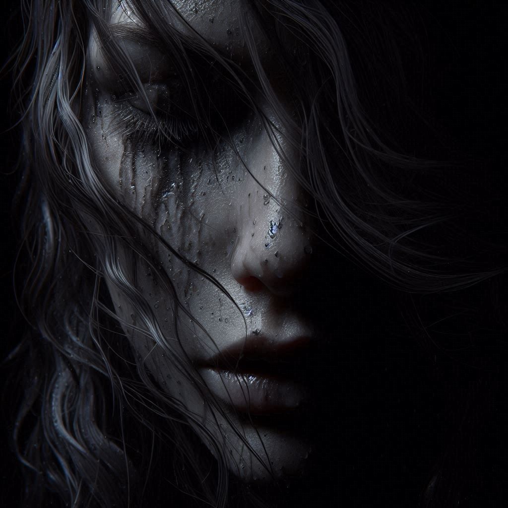 Portrait Of Darkness Woman