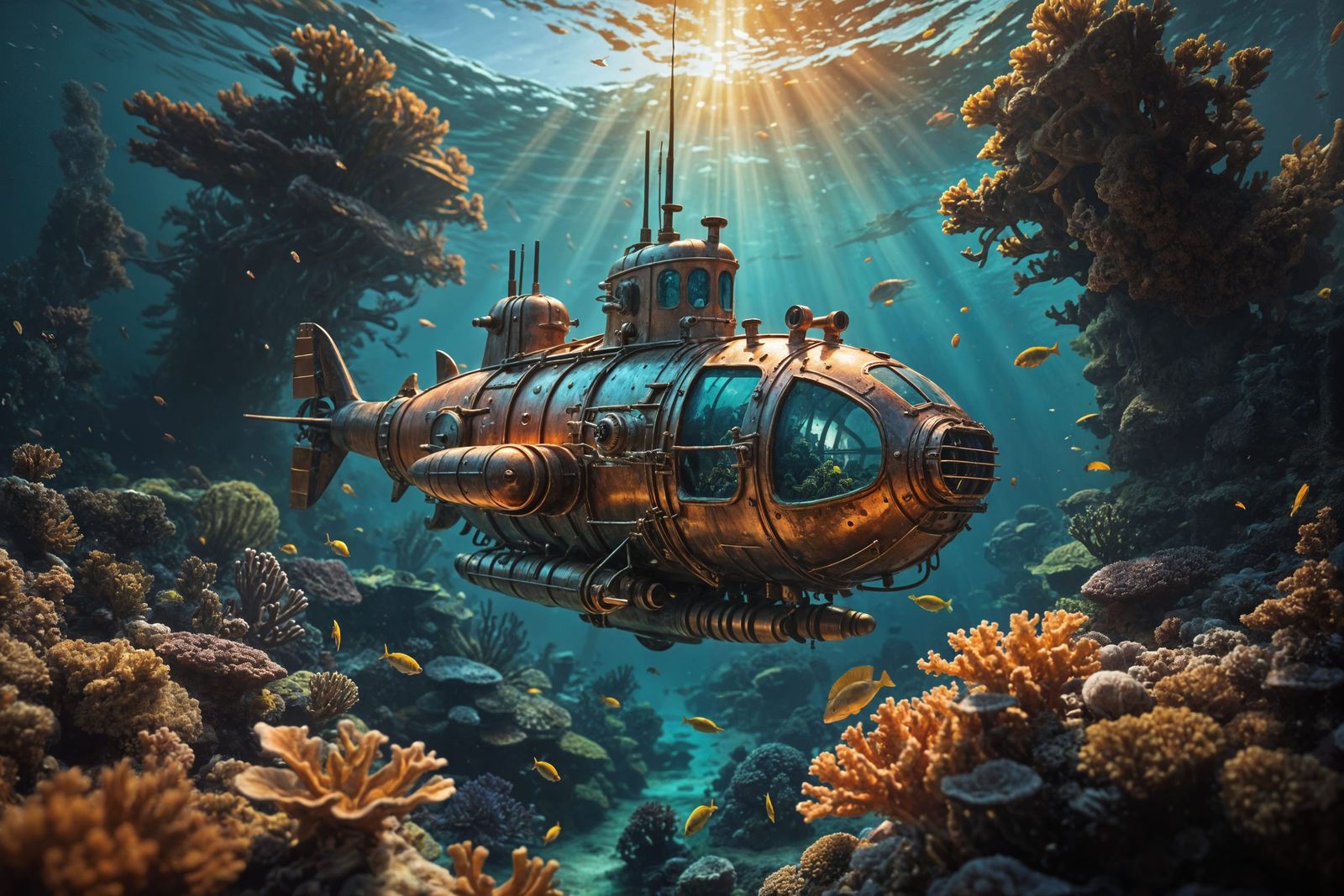 Undersea Exploration in the Age of Steampunk  by @FlibbertyGibbitt