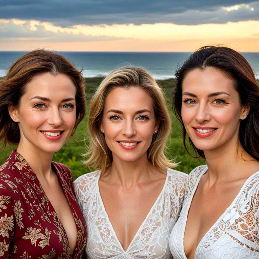 Stunning Portraits of Happy Ladies in Surreal Landscapes