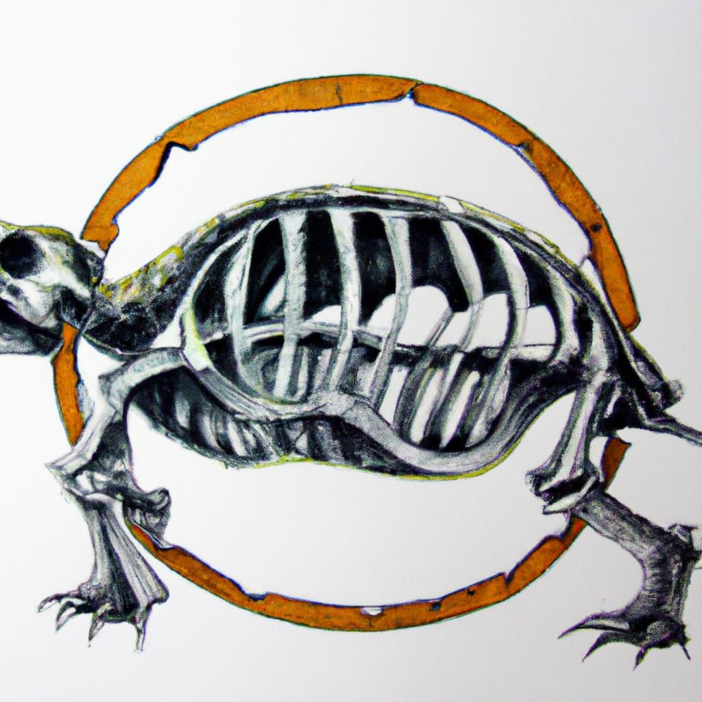 Cut off Turtle Skeleton I AI Generated Artwork NightCafe Creator