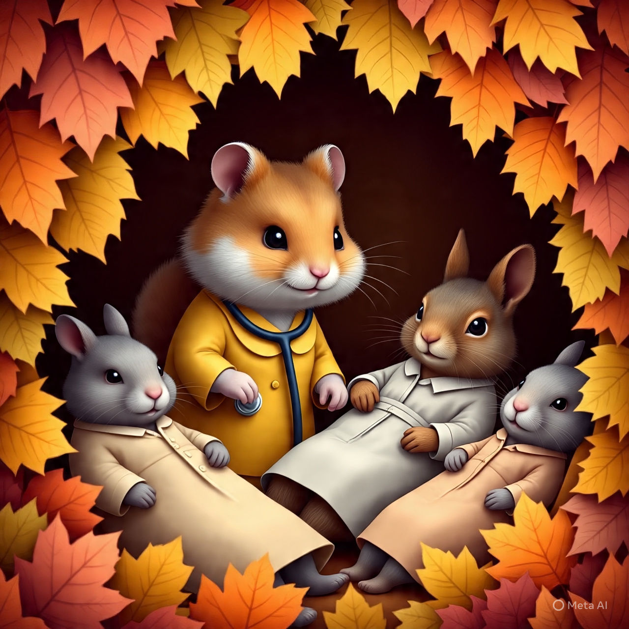 @ House Autumn Leaves #9