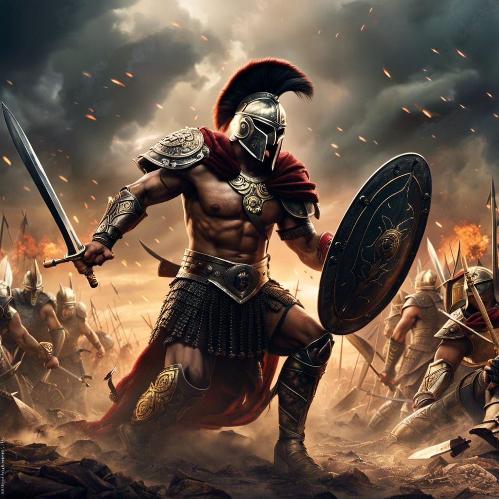 Spartan Warrior - AI Generated Artwork - NightCafe Creator