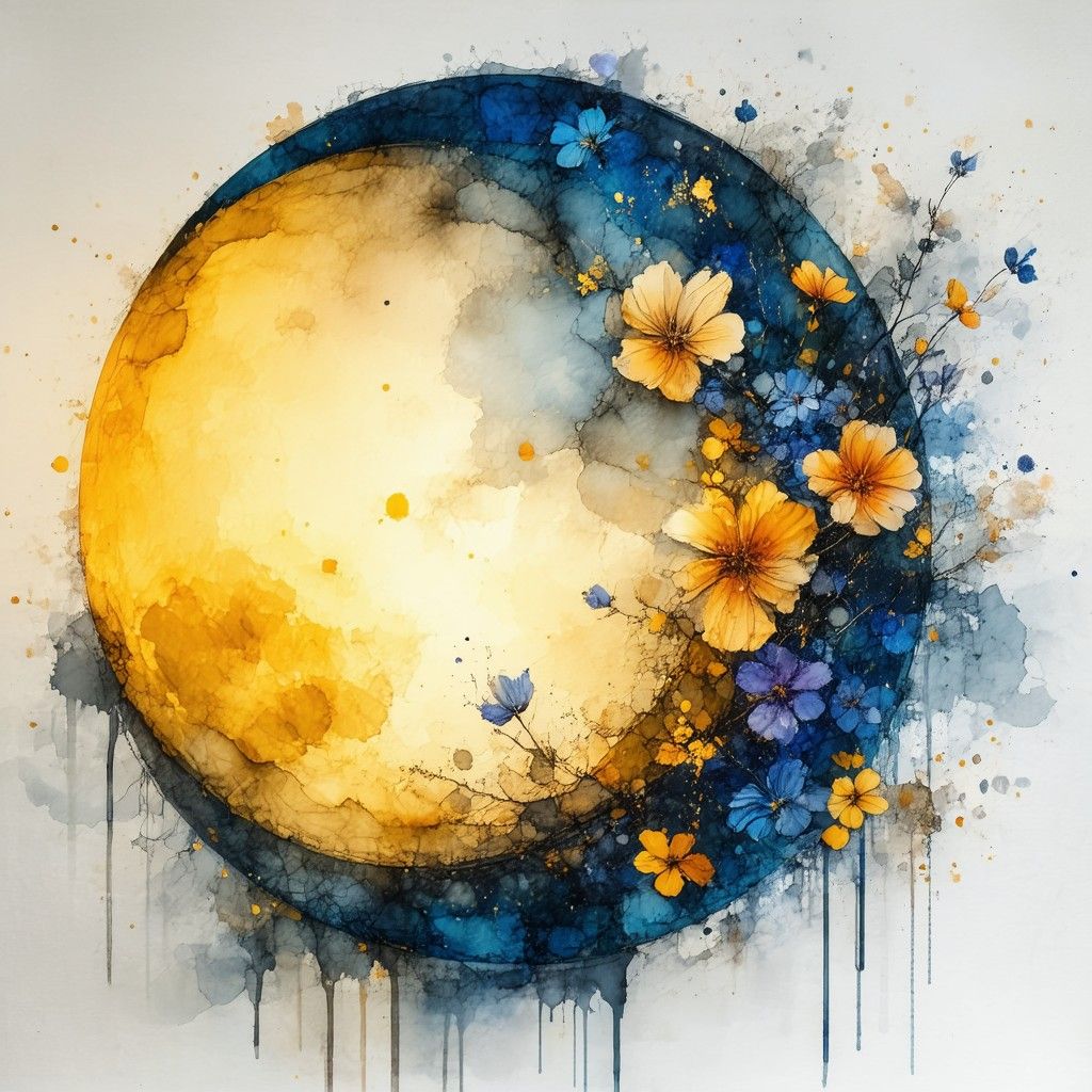 Floral moon