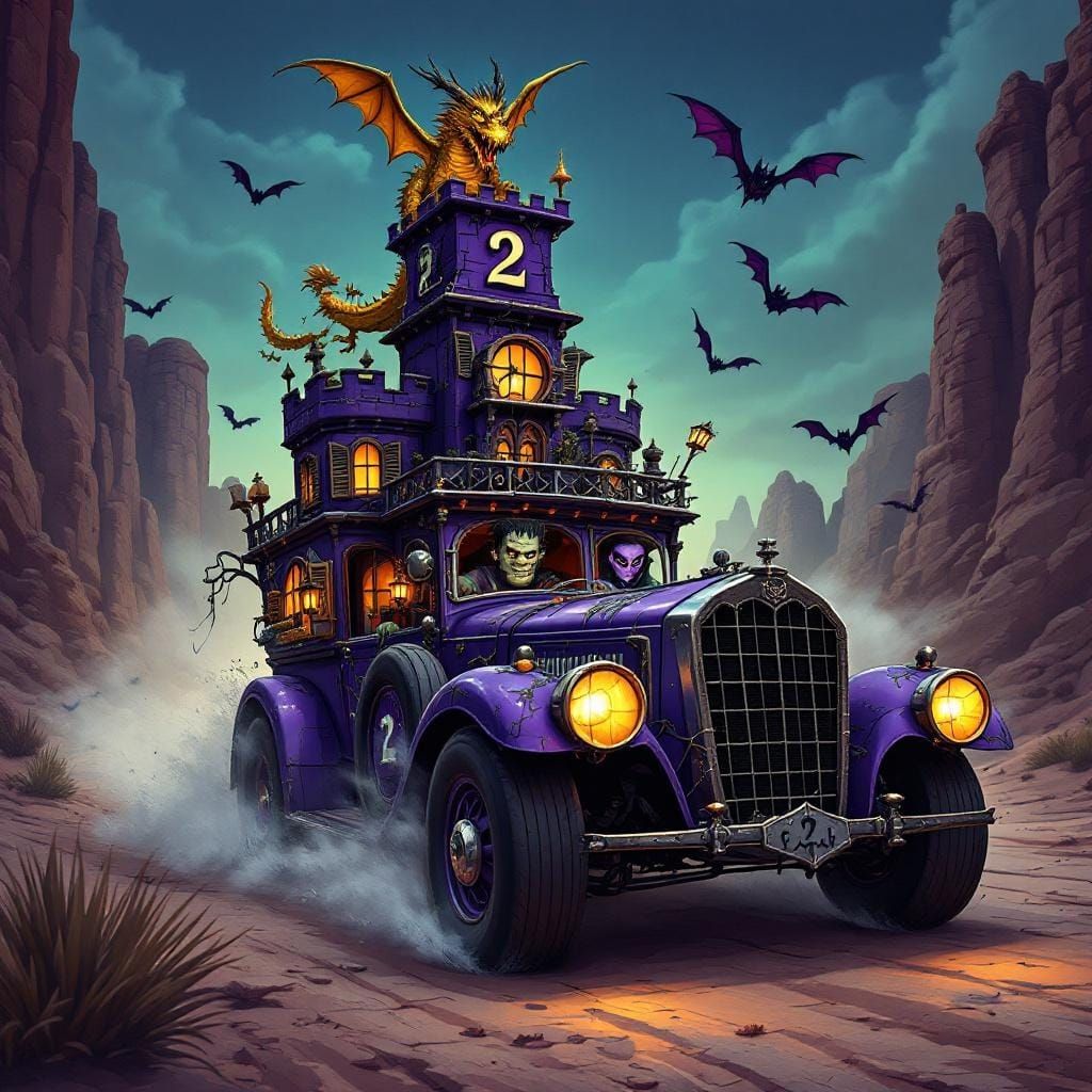 Creepy Coupe (Wacky Races)  by @Lilith