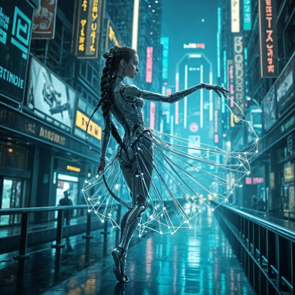 Cyber girl  by @PiXXel Pics