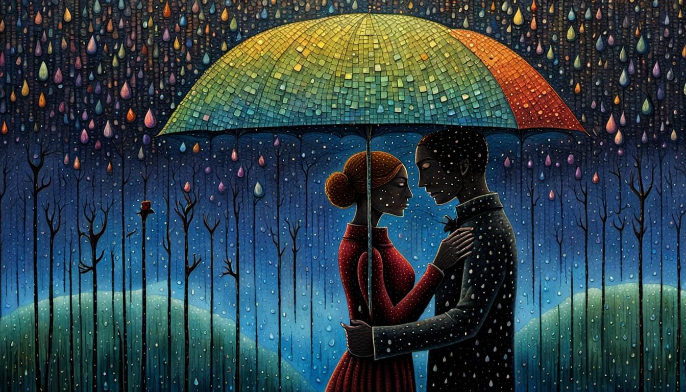 Love between raindrops  by @EvkaJirik