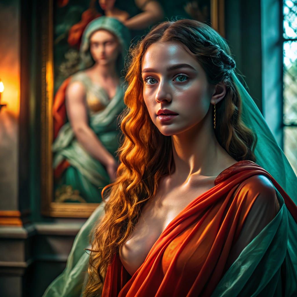 Madonna. Botticelli style.