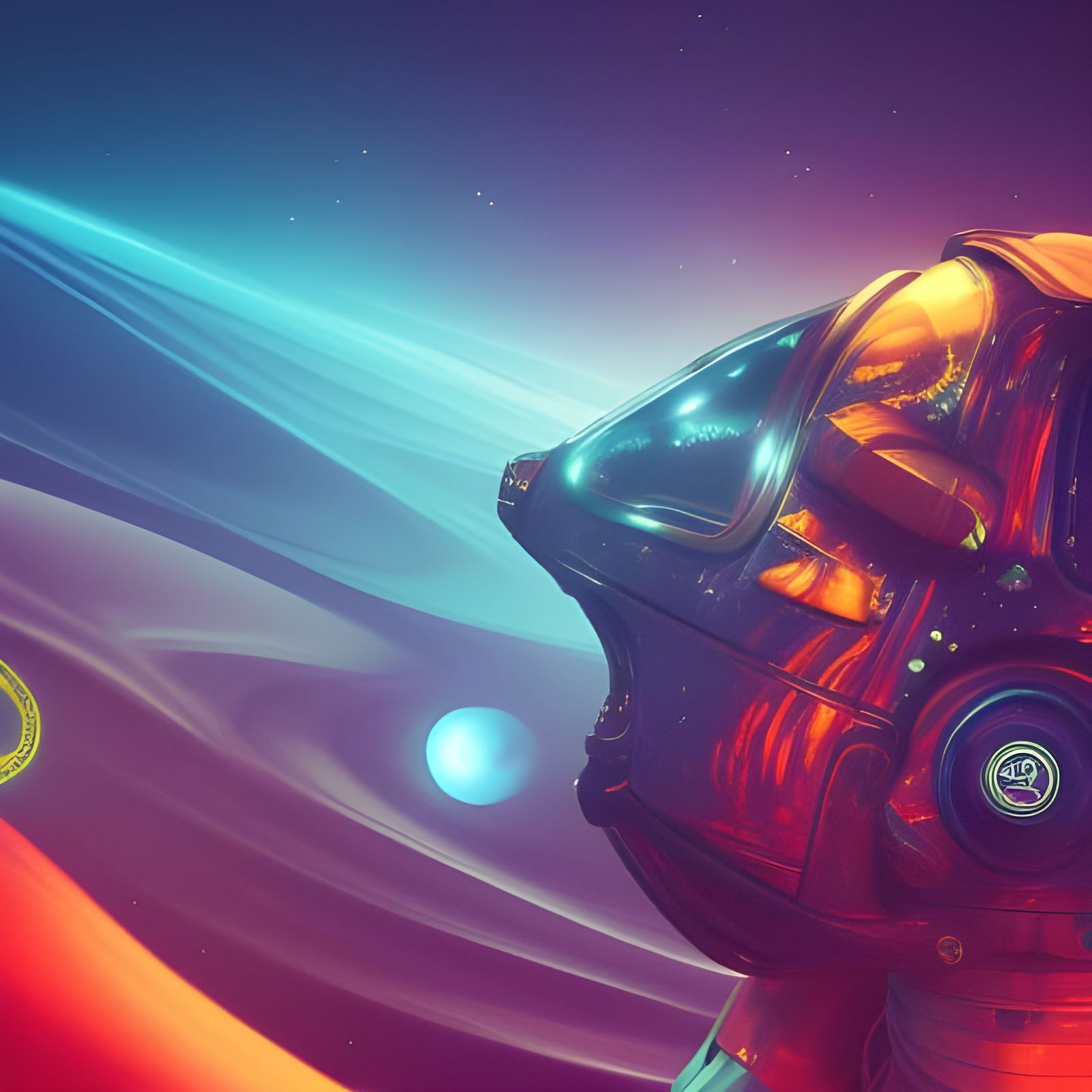 psychedelic astronaut photo