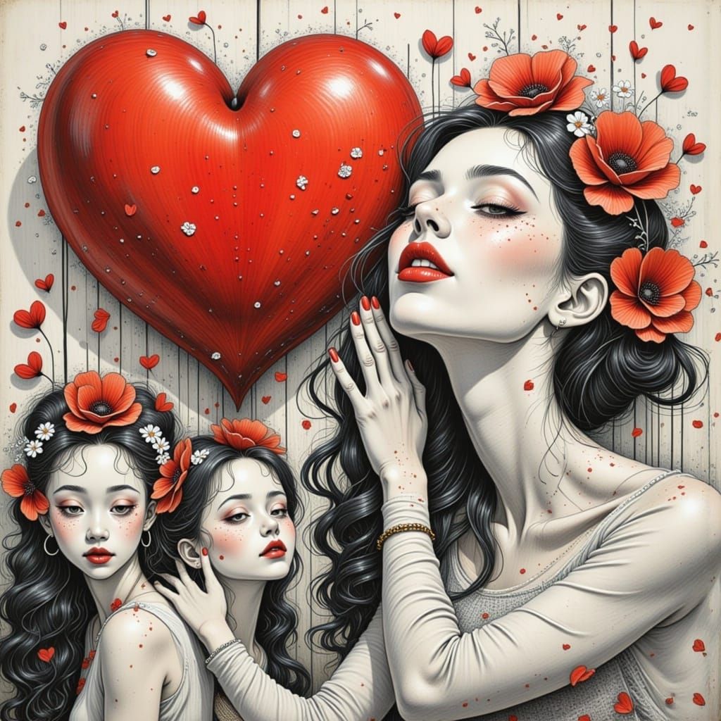 <lora:Pencil drawings:1.0> Patchwork of Junji Ito, Kazuo Umezu, Ai Weiwei and Kim Jung Gi, Tim Burton and Gustav Klimt and Tamara de Lempick...