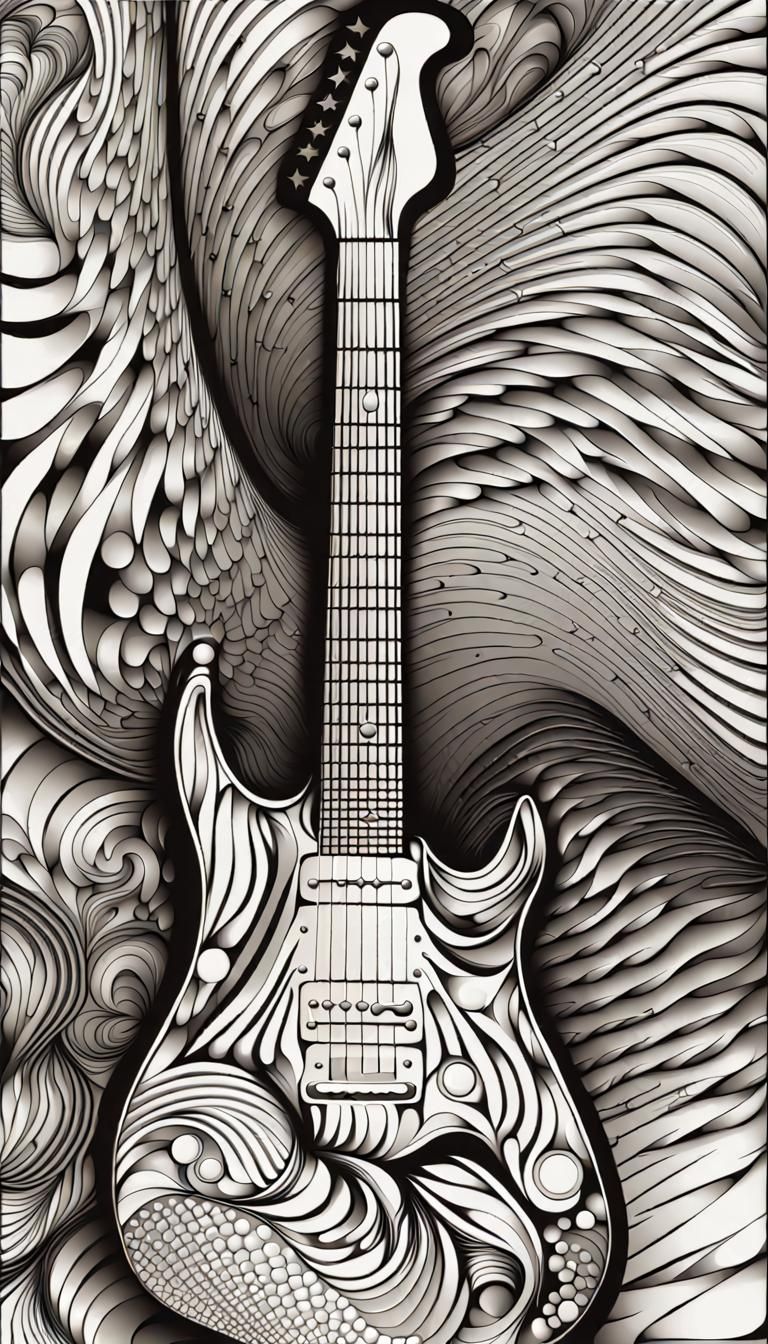 Rock Guitar  by @WoodyC