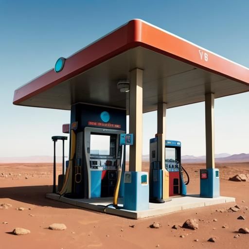 Gas station on Mars