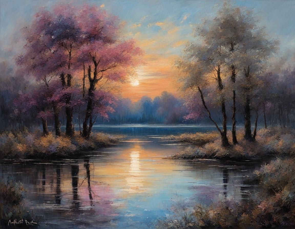Lake sunset