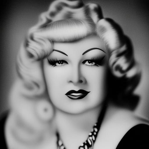 Mae West - Ai Generated Artwork - Nightcafe Creator