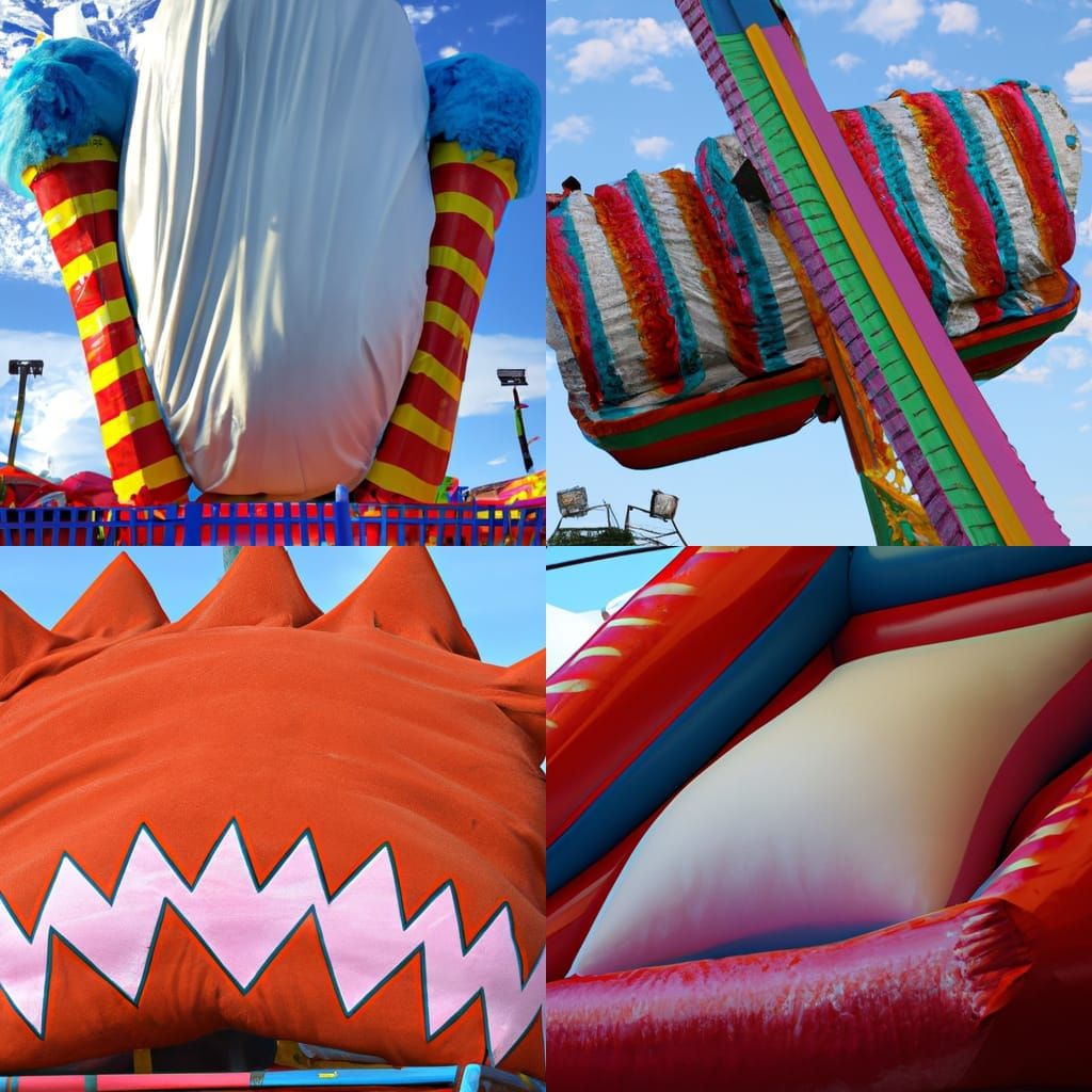 giant pillow carnival ride AI Generated Artwork NightCafe Creator