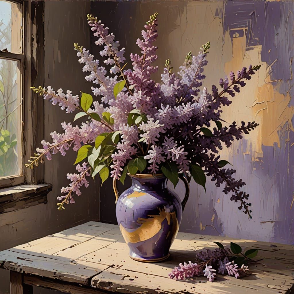 delicate spray of lilacs by Emil Nolde, Mark Rothko and Anselm Kiefer