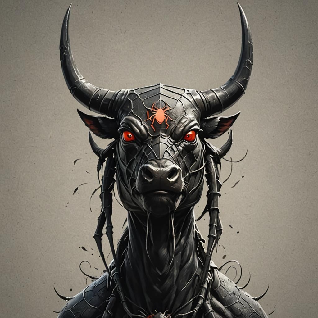 spidy scary bull