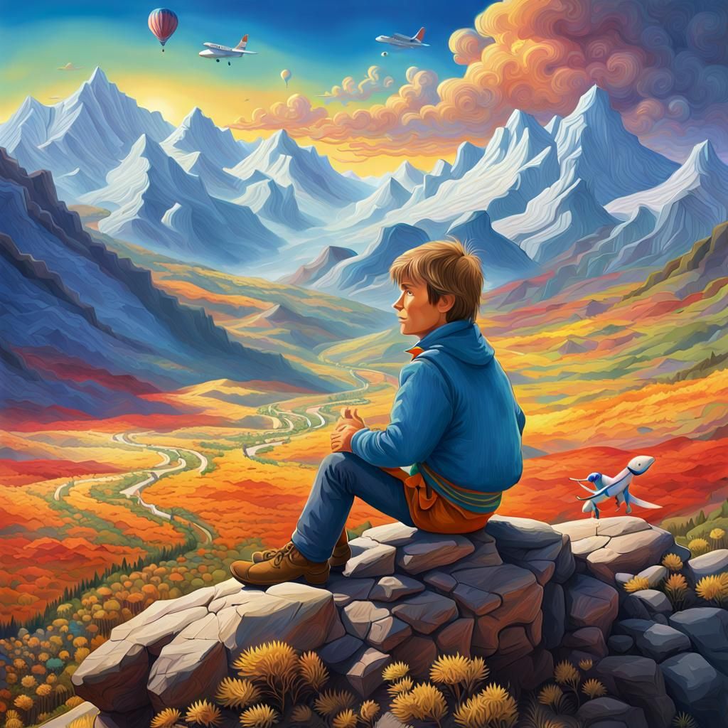John Denver and The Little Prince on Mountain