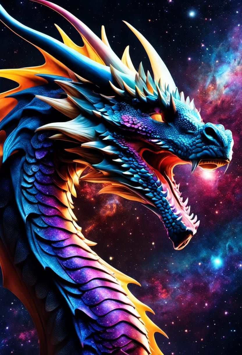 Galaxy Dragon - AI Generated Artwork - NightCafe Creator