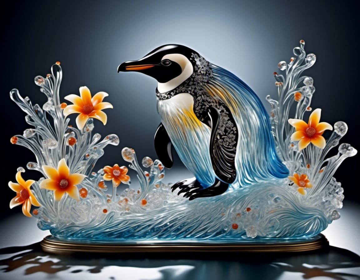 Humboldt penguin (Glass Art XL v2)