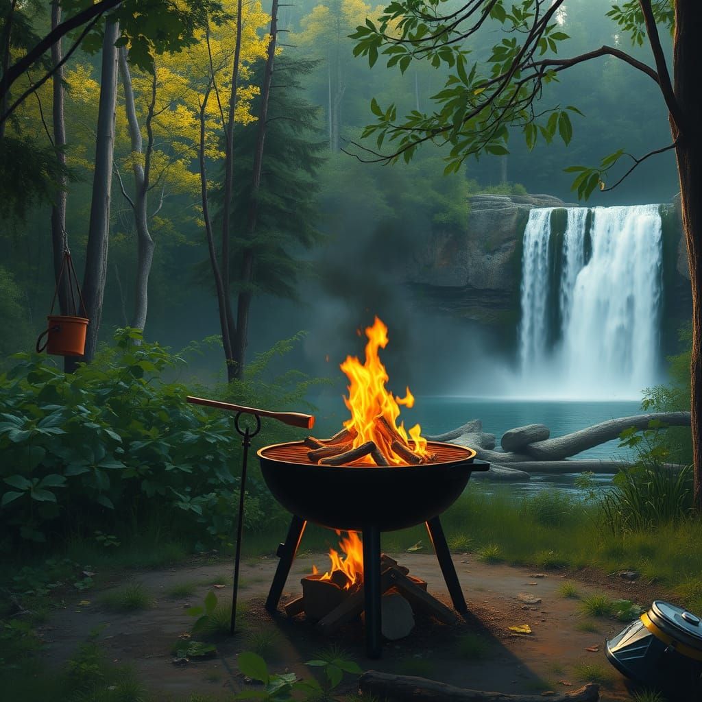 Summer Serenity Ignited in Vibrant Realism