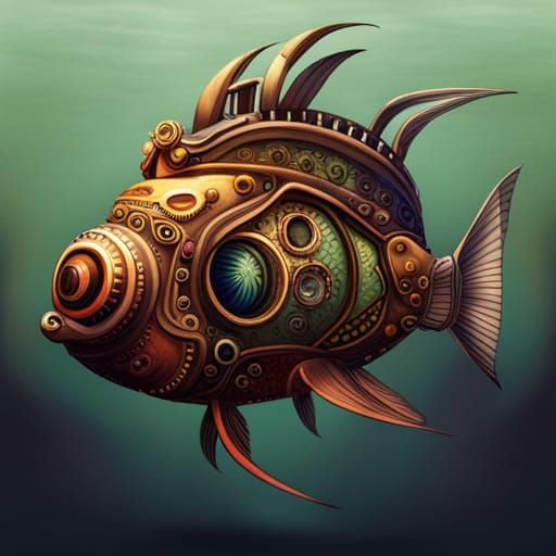 A fishy submarine  by @Tara