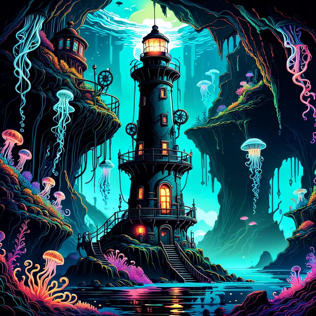 Fantasy lighthouse   by @John Pro Max 
