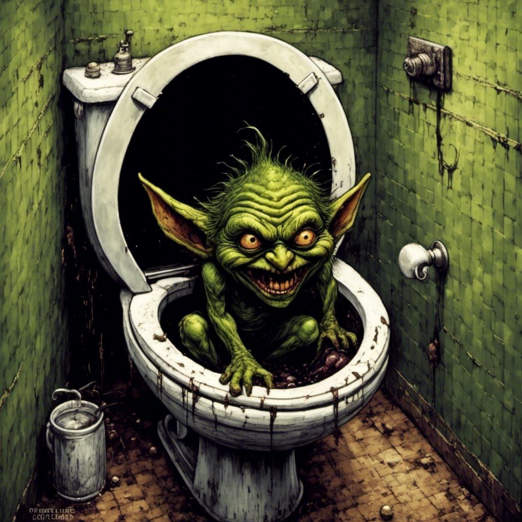 scary Toilet Ghoulie, goblin, coming out of toilet, horror concept artwork
<lora:EffenMetalXL:1.0> 