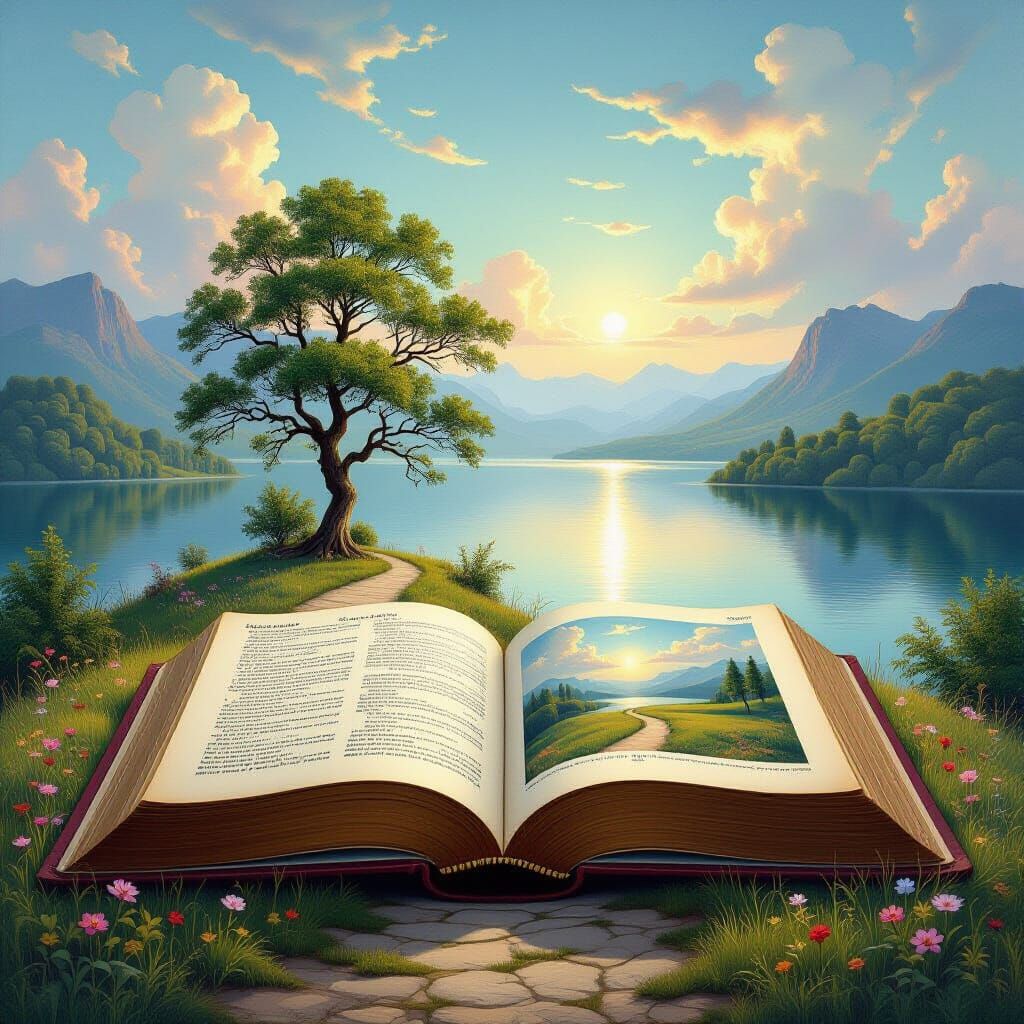 Magical Realism Book Reveals Enchanting Lake Landscape