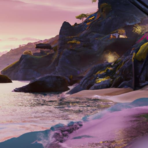 mountain side island