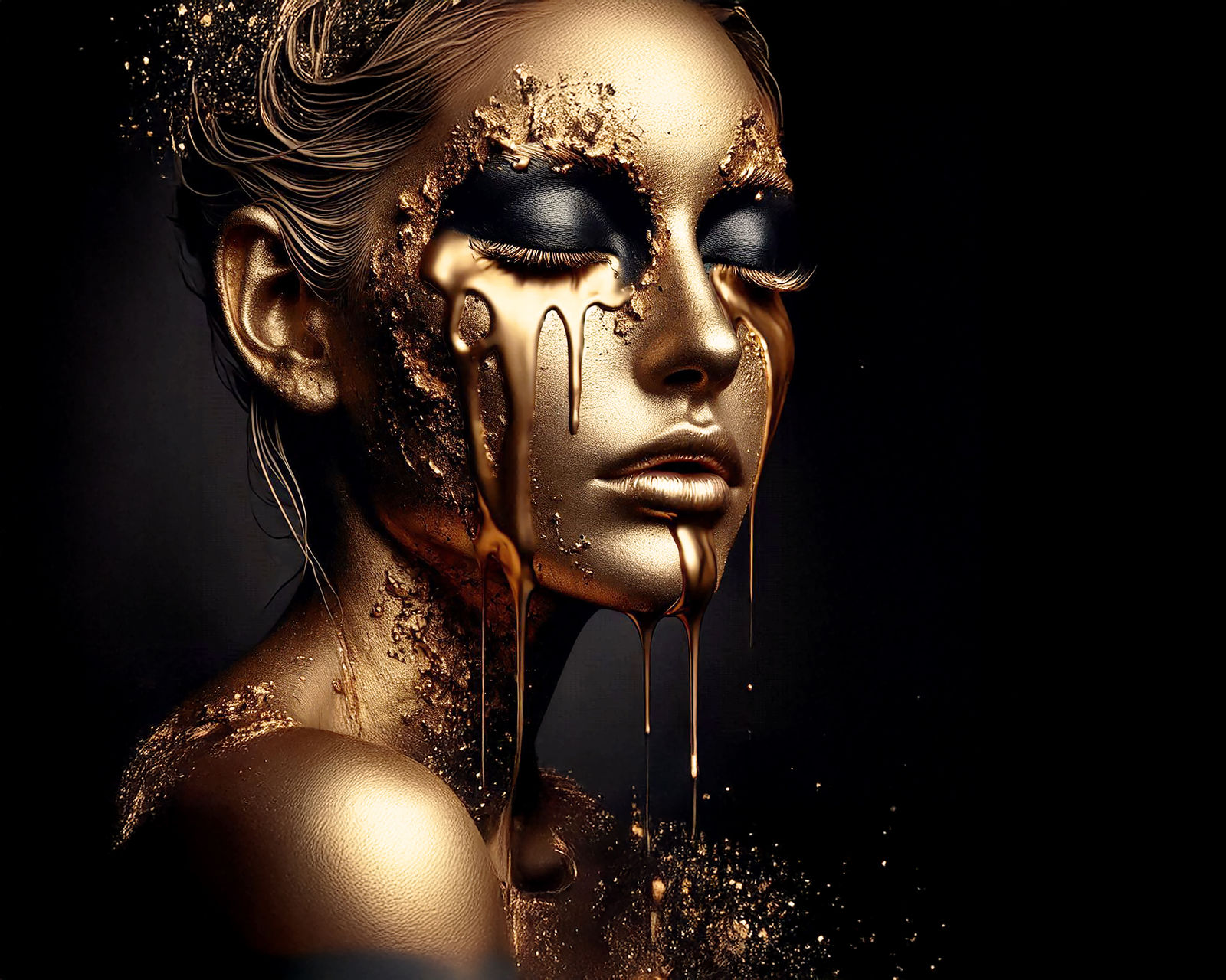 dripping gold