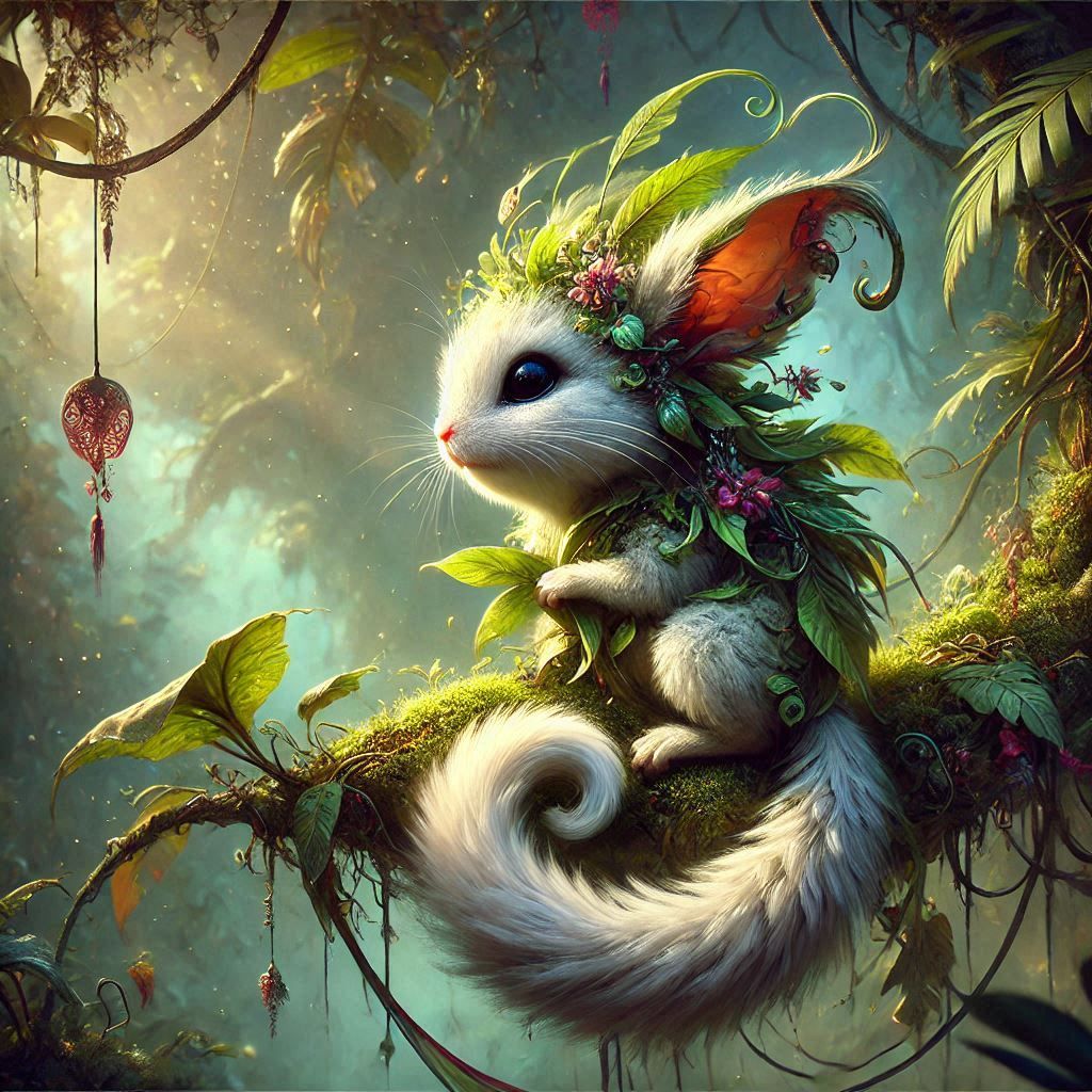 adorable fairy-tale fantasy creature portrait..