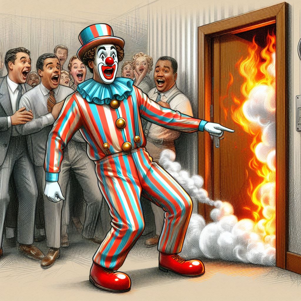 But nobody listens to a clown