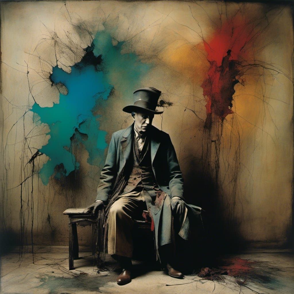 <lora:Woodsplash:1.0> Jan Saudek's photography with Desmond ...
